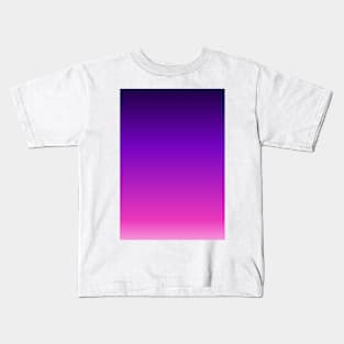 Deep Purple Gradient Fashion Print Kids T-Shirt